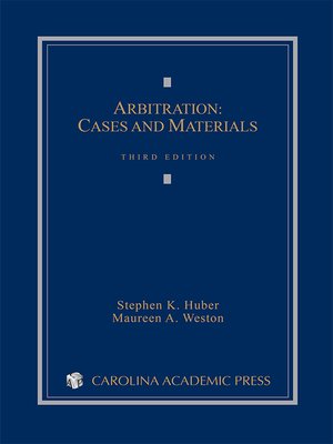 cover image of Arbitration: Cases and Materials